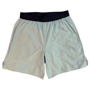 Hoka One One Running Shorts Medium Men's Green Training Gym 7" Lined Athletic